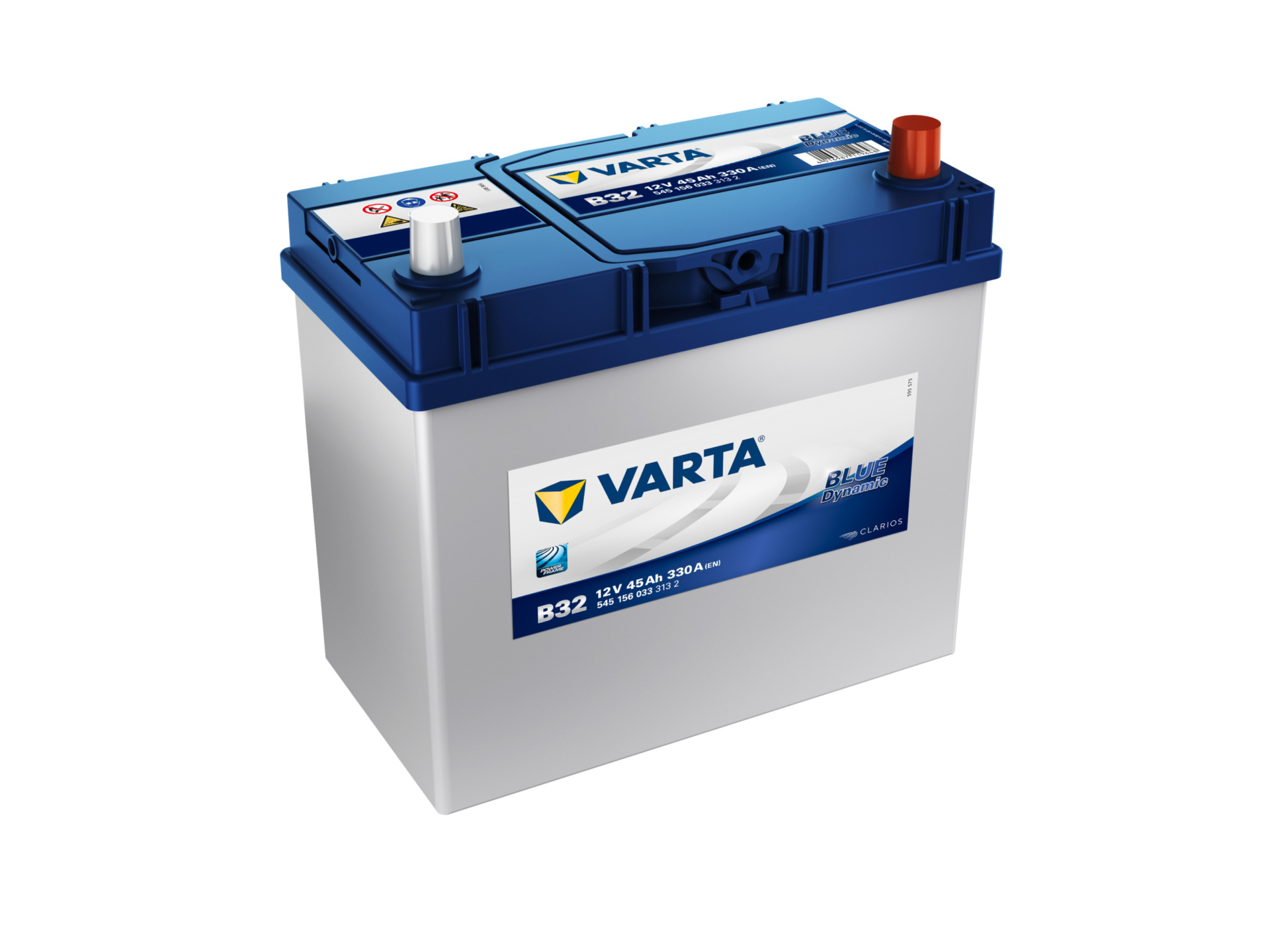 VARTA B32 Blue Dynamic 12V 45Ah 330A Autobatterie 545 156 033